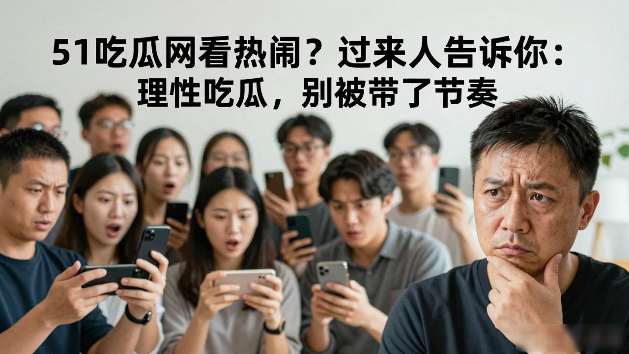 51吃瓜网看热闹？过来人告诉你：理性吃瓜，别被带了节奏