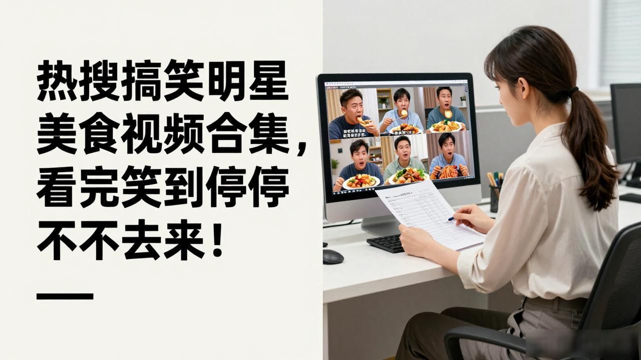 热搜搞笑明星美食视频合集，看完笑到停不下来！